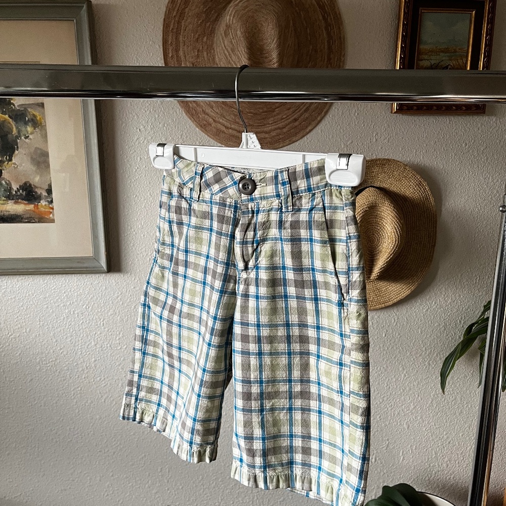 Boys Vintage Volcom Plaid Shorts